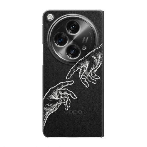 Полупрозрачный дизайнерский пластиковый чехол для OPPO Find N3 Сотворение мира