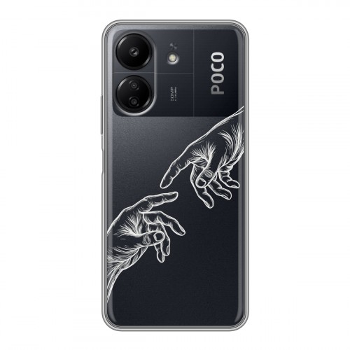 Полупрозрачный дизайнерский пластиковый чехол для Xiaomi Poco C65 Сотворение мира