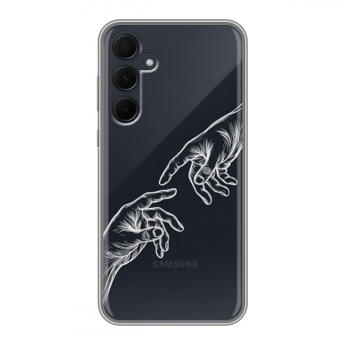 Полупрозрачный дизайнерский пластиковый чехол для Samsung Galaxy A35 Сотворение мира