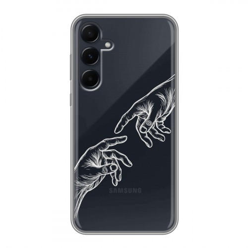 Полупрозрачный дизайнерский пластиковый чехол для Samsung Galaxy A55 Сотворение мира