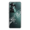 Полупрозрачный дизайнерский пластиковый чехол для Oppo Reno 11F Сотворение мира