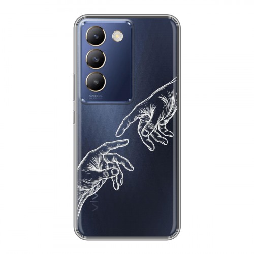 Полупрозрачный дизайнерский пластиковый чехол для Vivo V30 Lite Сотворение мира