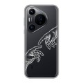 Полупрозрачный дизайнерский пластиковый чехол для Huawei Pura 70 Pro Сотворение мира