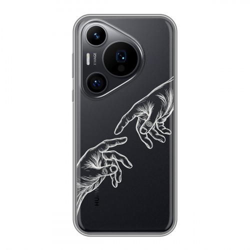 Полупрозрачный дизайнерский пластиковый чехол для Huawei Pura 70 Pro Сотворение мира