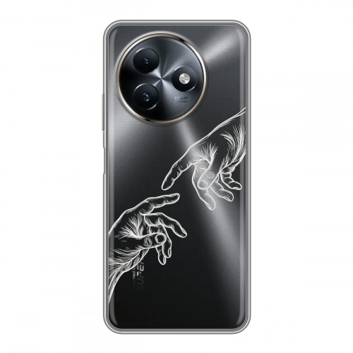 Полупрозрачный дизайнерский пластиковый чехол для Itel S24 Сотворение мира