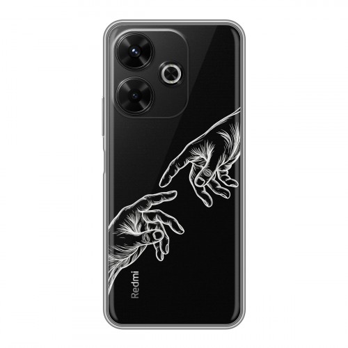 Полупрозрачный дизайнерский пластиковый чехол для RedMi 13 4G Сотворение мира