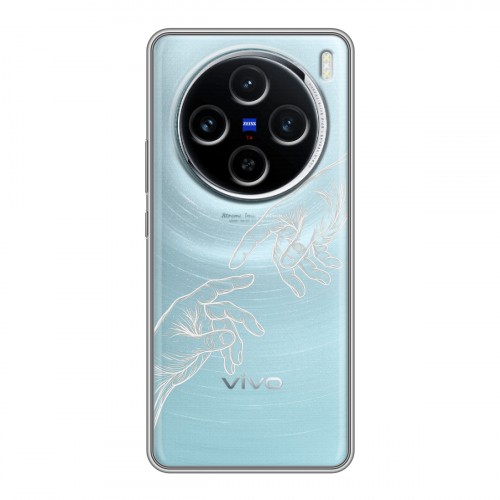 Полупрозрачный дизайнерский пластиковый чехол для Vivo X100 Сотворение мира