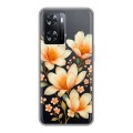 Полупрозрачный дизайнерский пластиковый чехол для OPPO A57s Цветы