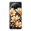 Полупрозрачный дизайнерский силиконовый чехол для Xiaomi RedMi A3 Цветы