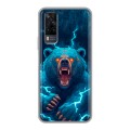 Полупрозрачный дизайнерский пластиковый чехол для Vivo Y31 Медведь