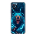 Полупрозрачный дизайнерский силиконовый с усиленными углами чехол для Huawei Nova Y61 Медведь