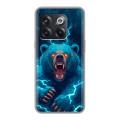 Полупрозрачный дизайнерский силиконовый чехол для OnePlus 10T Медведь