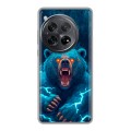 Полупрозрачный дизайнерский пластиковый чехол для OnePlus 12 Медведь