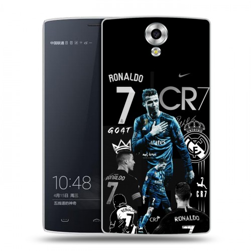 Дизайнерский силиконовый чехол для Homtom HT7 Реал Роналдо