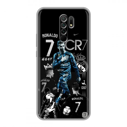 Дизайнерский силиконовый чехол для Xiaomi RedMi 9 Реал Роналдо