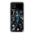 Дизайнерский силиконовый чехол для Xiaomi Poco C40 Реал Роналдо