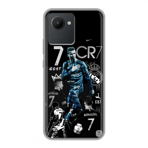 Дизайнерский силиконовый чехол для Realme C30 Реал Роналдо