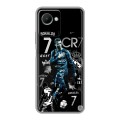Дизайнерский силиконовый чехол для Realme C30s Реал Роналдо