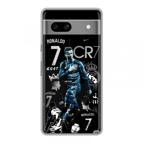 Дизайнерский силиконовый чехол для Google Pixel 7A Реал Роналдо