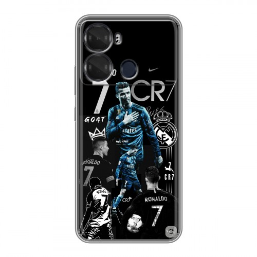 Дизайнерский силиконовый чехол для Itel P40 Реал Роналдо