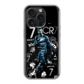 Дизайнерский силиконовый чехол для Iphone 15 Pro Реал Роналдо