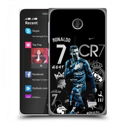 Дизайнерский пластиковый чехол для Nokia X Реал Роналдо