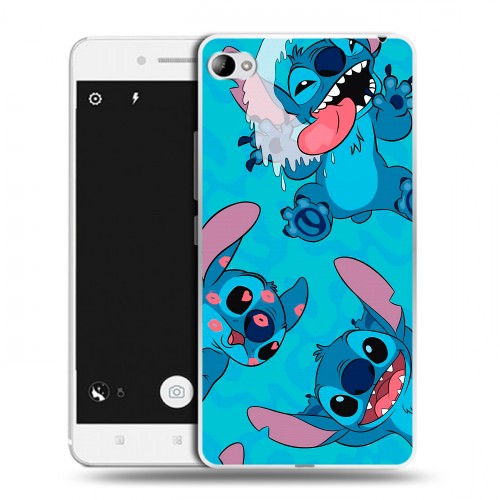 Дизайнерский пластиковый чехол для Lenovo S90 Лило и Стич