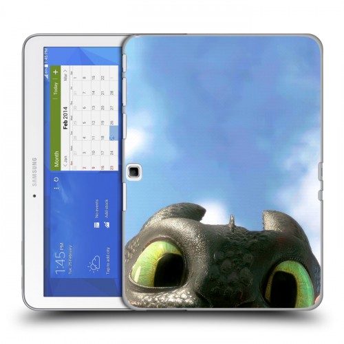 Дизайнерский силиконовый чехол для Samsung Galaxy Tab 4 10.1 Как приручить дракона