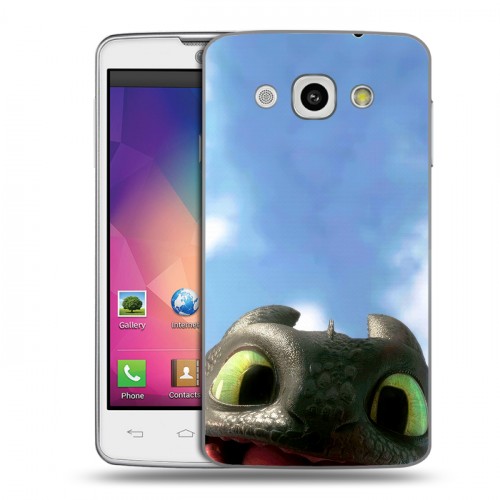 Дизайнерский пластиковый чехол для LG L60 Как приручить дракона