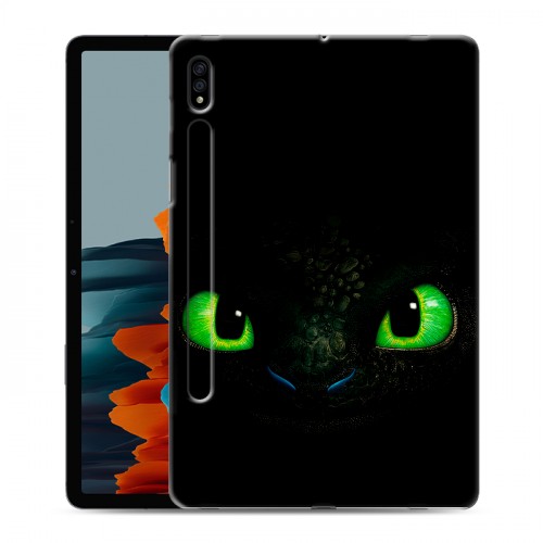 Дизайнерский силиконовый чехол для Samsung Galaxy Tab S7 Как приручить дракона