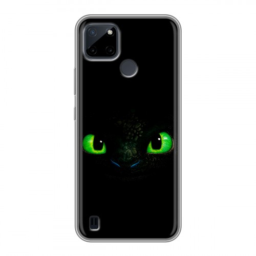Дизайнерский силиконовый чехол для Realme C21Y Как приручить дракона