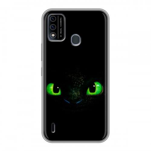 Дизайнерский силиконовый чехол для Itel A48 Как приручить дракона