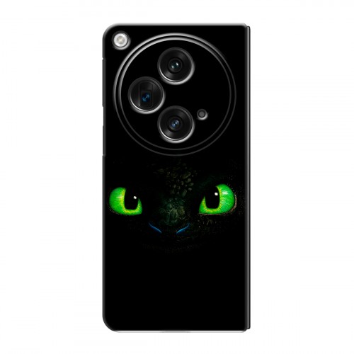 Дизайнерский пластиковый чехол для OPPO Find N3 Как приручить дракона