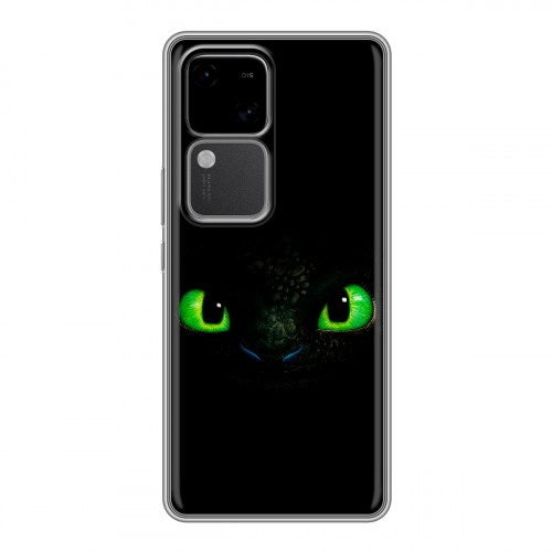 Дизайнерский силиконовый чехол для Vivo V30 5G Как приручить дракона