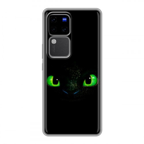 Дизайнерский силиконовый чехол для Vivo V30 Pro Как приручить дракона