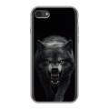 Полупрозрачный дизайнерский силиконовый чехол для Iphone 7 Волк