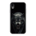 Полупрозрачный дизайнерский пластиковый чехол для Iphone Xr Волк