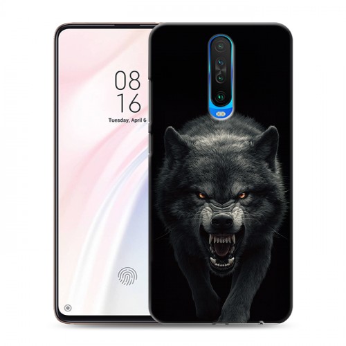 Полупрозрачный дизайнерский пластиковый чехол для Xiaomi RedMi K30 Волк