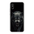 Полупрозрачный дизайнерский силиконовый с усиленными углами чехол для Xiaomi RedMi 9A Волк