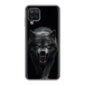 Полупрозрачный дизайнерский пластиковый чехол для Samsung Galaxy A12 Волк
