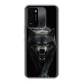Полупрозрачный дизайнерский силиконовый с усиленными углами чехол для Tecno Spark Go 2022 Волк