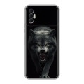 Полупрозрачный дизайнерский силиконовый чехол для Tecno Spark 8P Волк