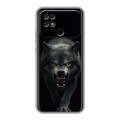 Полупрозрачный дизайнерский силиконовый с усиленными углами чехол для Xiaomi Poco C40 Волк