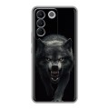 Полупрозрачный дизайнерский силиконовый с усиленными углами чехол для Vivo V27e Волк