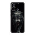 Полупрозрачный дизайнерский силиконовый чехол для Xiaomi RedMi 12C Волк