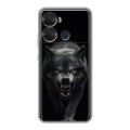 Полупрозрачный дизайнерский пластиковый чехол для Itel P40 Волк