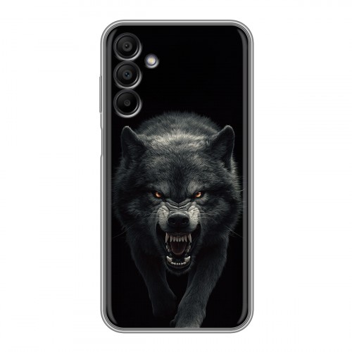 Полупрозрачный дизайнерский пластиковый чехол для Samsung Galaxy A15 Волк