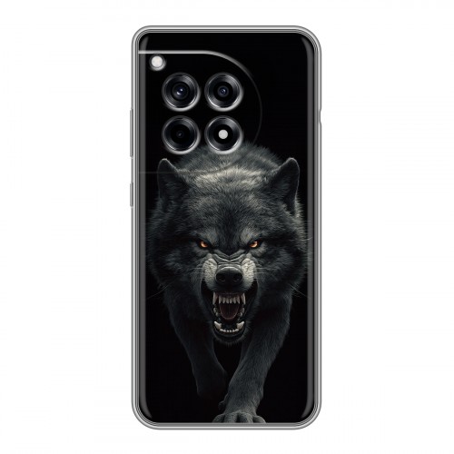 Полупрозрачный дизайнерский пластиковый чехол для OnePlus Ace 3 Волк