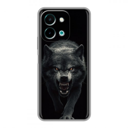 Полупрозрачный дизайнерский пластиковый чехол для Vivo Y28 Волк