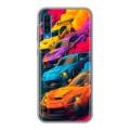 Полупрозрачный дизайнерский пластиковый чехол для Samsung Galaxy A50 Тачки